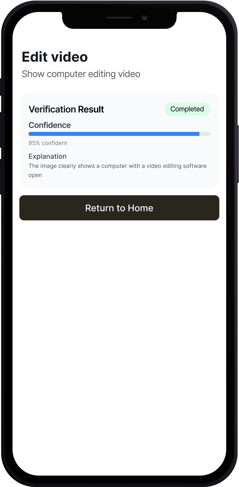 Habit Verified Screen